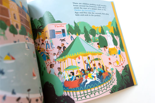 Aya & Pete in Paris Book + Plush Pete Set