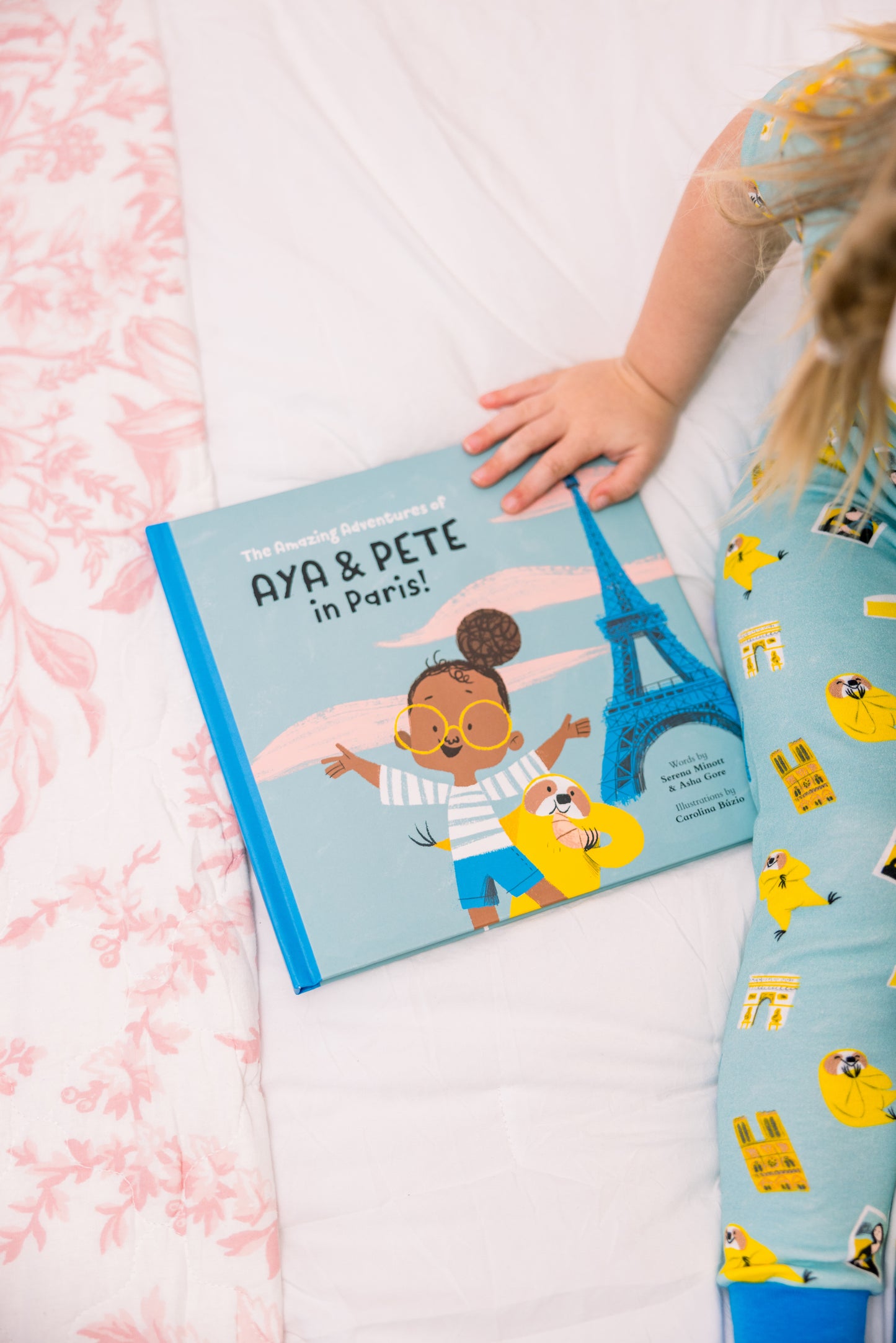 Aya & Pete in Paris x Nola Tawk Kids Pajamas & Book Set